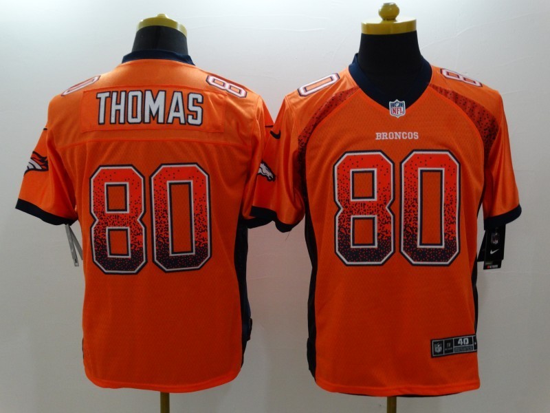 Men's Denver Broncos Julius Thomas #80 Orange Jersey